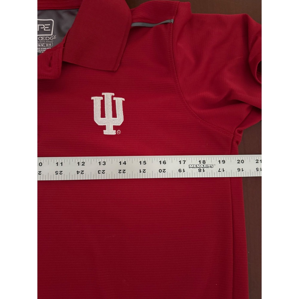2025 NCAA Championship Indiana Hoosiers Men's Pro Edge Comfort Polo Med Golf - Picture 5 of 5